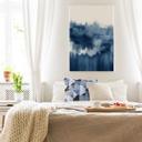 Lienzo Nouveauprints - Acuarela Pinceladas (azul)
