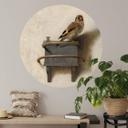 Fabritius Wallsticker - Guldfinken - Rund