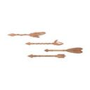 Décoration en bois -  Flèches d'indiens (4 pièces) - Placage d'acajou