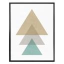 Plakat - Nouveauprints - Triangles Aqua