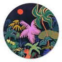 Vægcirkel Arty Guava - Exotic Jungle – print på aluminium (Alu-Dibond)