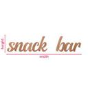 letras de madera 3D para la cocina - Snack Bar - Caoba