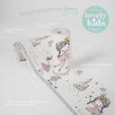A.S. Création Lovely Kids Frise autocollante enfant - Rosé, Gris