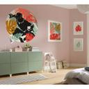 Selvklæbende non-woven tapet - Winter Tropics Black Panther - 125 x 125 cm