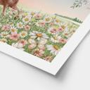 Póster Caballos en el prado de flores - Kikki Belle