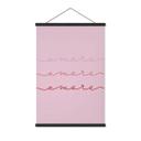 Póster de tela con letras Amore