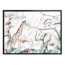 Póster Kvilis - Amigos animales en la selva