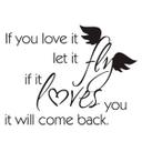 Wallsticker -  If you love it...