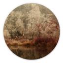 Cuadro de madera van Dongen - Bosque Helado - Redondo