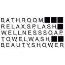 Wallsticker - Krydsord - Bathroom