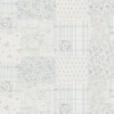 Papel pintado Floral azul gris - papel pintado no tejido "country house" A.S. Création - mate y lige