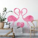 Sticker mural - Flamants roses