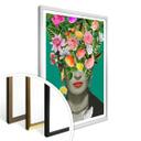 Póster Frida Estudio Floral - Retrato Frida