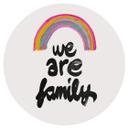 Vinilo decorativo Somos familia - Treechild - Redondo