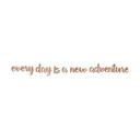 Træ vægdekoration mahogni finer Every day is a new adventure