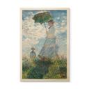 Cuadro de madera Monet - Mujer con sombrilla - Madame Monet y su hijo