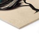 Cuadro de madera con corona 3D negra - Mielu
