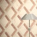 Versace ikke-vævet tapet Tarsia diamantmønster marmorlook creme rosa hvid