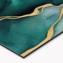 Køkken backsplash Marmor i guld-grønt - Haase