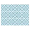 Azulejos Adhesivos a cuadros en azul y blanco - lote de 12