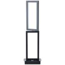 Tischleuchte Mats, schwarz, 55,5 x 16 cm, Nachttischlampe, dimmbar