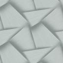 Non-woven tapet med geometriske former og metallisk effekt i grøn