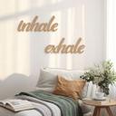 MDF-dekoration inhale exhale
