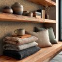 Ikke-vævet tapet Jan Studio Sense & Surface weave orange grey - Stud!o weave rattan black