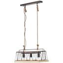 Pendelleuchte Lorenz, braun, 110 x 59 cm, Holz Pendelleuchte
