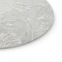 Glasschilderijen in wit in modern design - Ms Tiff - Rond