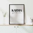Plakat - Karma regelt das schon
