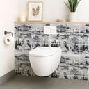 Azulejos Adhesivos paisajes en blanco y negro - lote de 12