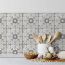 Azulejos Adhesivos flor de adorno - lote de 12