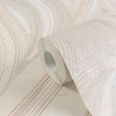Leaves tapet creme beige - Ikke-vævet tapet med grafisk bladmønster 