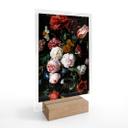 Borddekoration de Heem - Stilleben med blomster i en glasvase