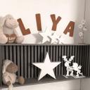 Lettres murales en bois Placage acajou - Alphabet Kids