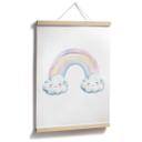 Póster para niños - La magia del arco iris en colores pastel