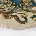 SpaceFrog Designs Cuadro de madera - Pulpo dorado - Redondo