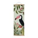 Póster de tela Tucán en la selva paradisíaca - UN Designs - Panorama