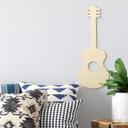 Decoración en madera chopo - guitarra