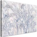 Canvasbillede, Irys blomster blå