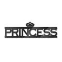 Lettre décorative en verre acrylique - Princess