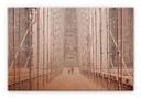 Tableau en alu-Dibond - Effet cuivre -  L'hiver sur le pont de Brooklyn