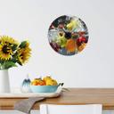 Adesivo murale + Orologio frutta rinfrescante