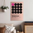 Geborsteld Alu-Dibond met goud-, zilver- & kopereffect - Tainted Love Retro Pop-Art - Sub88 Studio