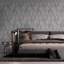 papel pintado escandinavo azul beige - Papel pintado tejido-no tejido con motivo gráfico para cocina, pasillo, salón