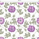 Tapet med mønster - akvarelblomster 05 - violet