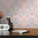 Papel pintado no tejido con Muestra floral beige gris - papel pintado con pájaros y animales
