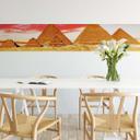 Fototapet Pyramiderne i Giza - Panorama - 48x260 cm