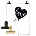 Póster Globo del amor